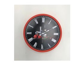 Platin Saat Turuncu Mutfak Ahşap 36 cm Duvar Saati