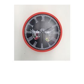 Platin Saat Turuncu Mutfak Ahşap 36 cm Duvar Saati