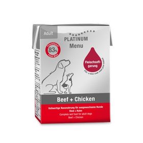 Platinum Sığırlı ve Tavuklu 185 gr Yetişkin Yaş Köpek Maması