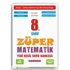 Platon Yayınları 8. Sınıf Züper Başlangıç Matematik Soru Bankası