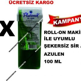 Platonik Azulen 100 Ml. Sir Ağda Roll-on Set