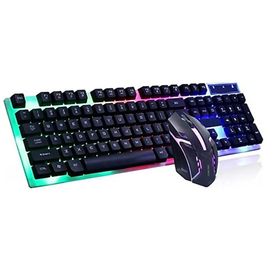 Platoon PL-357 USB Kablolu Işıklı Klavye Mouse Set