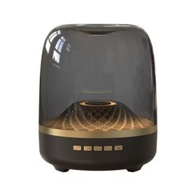 Platoon PL-4437 Glass 5 Mini SD USB Girişli Kahverengi Bluetooth Speaker