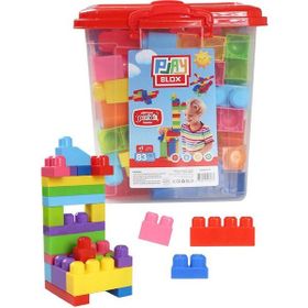 Play Blox 3073 83 Parça Kovalı Parlak Renkler Mega Blok Seti Yapı Oyuncakları