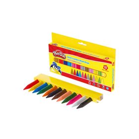 Play Doh 12 Renk Crayon Mum Boya Karton Kutu