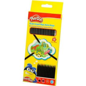 Play Doh 12 Renk Lata Siyah Kuru Boya