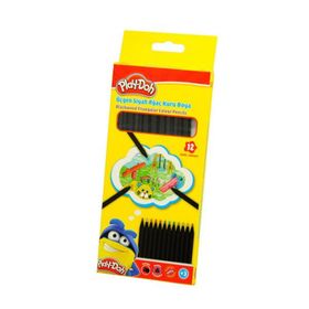 Play Doh 12 Renk Lata Siyah Kuru Boya