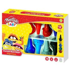 Play Doh 12 Renk Parmak Mum Boya