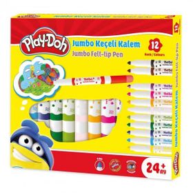 Play Doh 8680965632809 6 mm 12’li KE020 Jumbo Keçeli Kalem