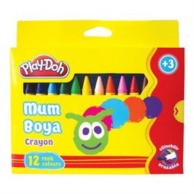 Play Doh 8697548852981 12'li PLAY-CR005 Jumbo Mum Boya