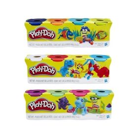 Play Doh E6967 Elastik 4'lü Oyun Hamuru