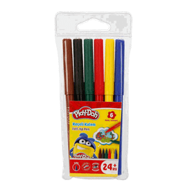Play Doh KE004 6 Renk Keçeli Kalem