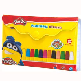 Play-Doh PA005 12 Renk Çantalı Pastel Boya