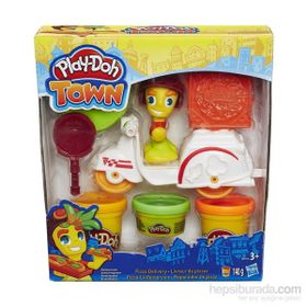 Play Doh PDH/B5976 Town Pizza Motorsikleti Ve Figür Seti Oyuncak