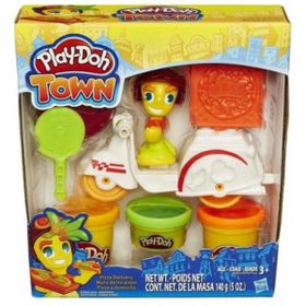 Play Doh PDH/B5976 Town Pizza Motorsikleti Ve Figür Seti Oyuncak