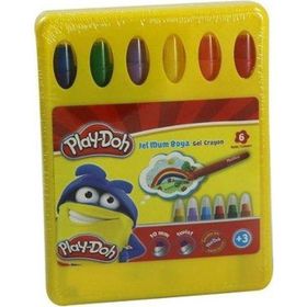 Play Doh Play-Cr015 6 Renk Jel Crayon Mum Boya