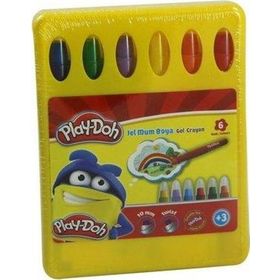 Play Doh Play-Cr015 6 Renk Jel Crayon Mum Boya