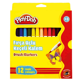 Play Doh PLAY-KE009 12'li Fırça Uçlu Keçeli Kalem