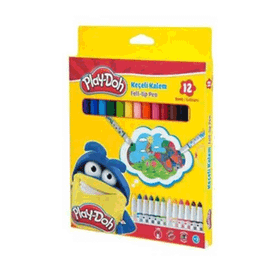 Play Doh PLAY-KE012 12'li Keçeli Kalem