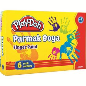Play-Doh PLAY-PA001 6 x 30 ml Parmak Boyası