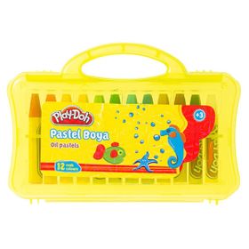 Play-Doh PPA005 12 Renk Çantalı Pastel Boya