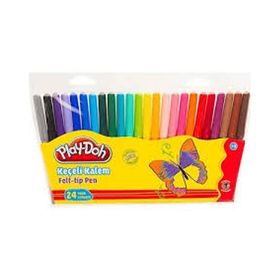 Play Doh PVC 24 Renk Keçeli Boya Kalemi