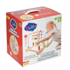 Play Wood 354-ONY Ahşap Boncuklu Kutuda Koordinasyon Oyuncağı