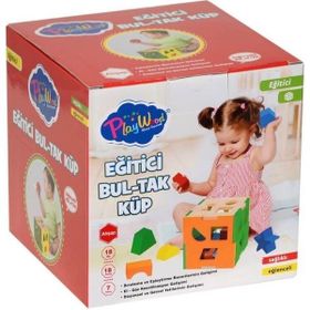 Play Wood 355 Eğitici Bul Tak Küpler Eğitici Oyuncak
