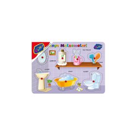 Play Wood Ahşap Tutmalı Banyo Malzemeleri Puzzle