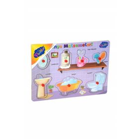 Play Wood Ahşap Tutmalı Banyo Malzemeleri Puzzle
