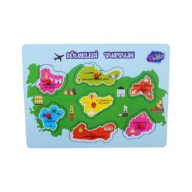 Play Wood Bölgeleri Tanıyalım Ahşap Tutmalı Puzzle