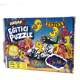 Play Wood Eğitici Ahşap Sayılar Hafıza Kartları