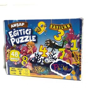 Play Wood Eğitici Ahşap Sayılar Hafıza Kartları