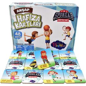 Play Wood Eğitici Ahşap Sporlar Hafıza Kartları