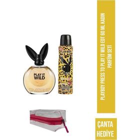 Playboy Press To Play It Wild EDT 60 ml Kadın Parfüm Seti