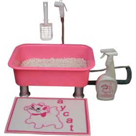 Playcat 30 x 15 cm Eflatun Yıkanabilir Kedi Tuvaleti
