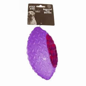 Playfull Rugby Topu Şeklinde Işıklı Plastik 6x14 cm Köpek Oyuncağı