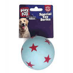 Playfull Yıldızlı 6.3 cm Köpek Oyun Topu