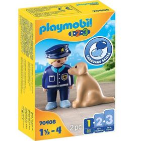 Playmobil 1.2.3 - 70408 Police Officer with Dog