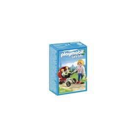 Playmobil 5573 Mother with Twin Stroller