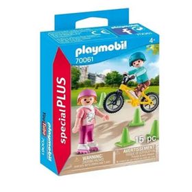 Playmobil 70061 Bisikletli ve Patenli Çocuklar