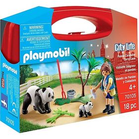 Playmobil 70105 Panda Caretaker Carry Case Set