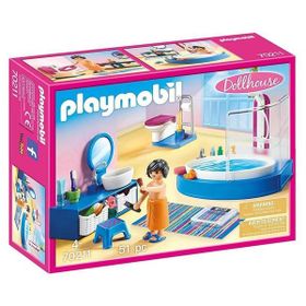 Playmobil 70211 Dollhouse Bathroom with Tub