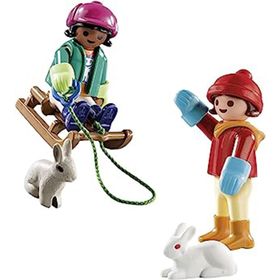 Playmobil 70250 Children With Sledge
