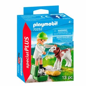 Playmobil 70252 Veterinarian And Calf
