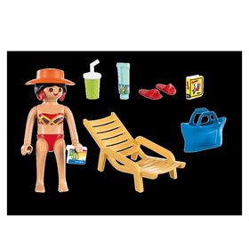 Playmobil 70300 Sunbather with Lounge Chair