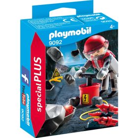 Playmobil 9092 Special Plus Rock Blaster with Rubble Toy Set