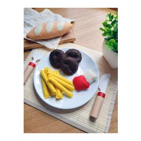 Playseba 16 Parça Köfte Ekmek ve Patates Kızartması Oyun Seti