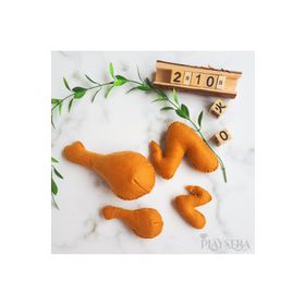 Playseba 4 Parça But Ve Tavuk Kanadı Eğitici Keçe Oyun Seti