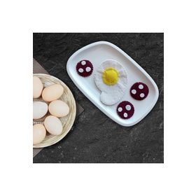 Playseba 4 Parça Kahvaltılık Sucuklu Yumurta Keçe Oyun Seti